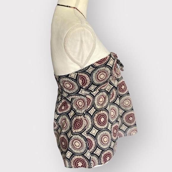 Michael Kors Cotton Mosaic Print Y2K Halter top Lightweight - Picture 4 of 7